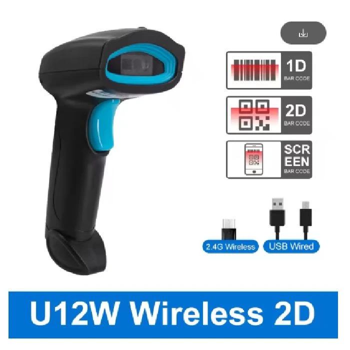Brezžični 1D in 2D čitalnik črtnih kod z Bluetooth povezavo